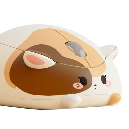 Akko Cat 테마 무선 게이밍 마우스 Calico Cat, 트라이모드 마우스 BT3.0/BT5.0/2.4G, 컴퓨터/노트북/데스크톱/PC용 귀여운 광학 무선 만화 마우스, 맥/윈도우와 호환 - color: Calico Cat
