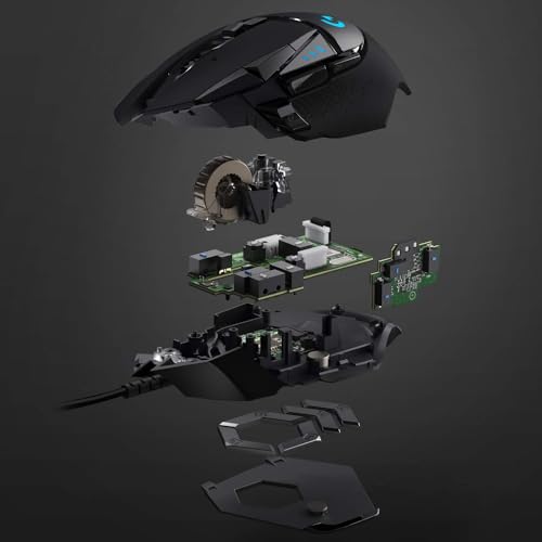 Logitech G502 Hero Wired Gaming Mouse + G240 Cloth Gaming Mouse Pad, Bundle - Black (Renewed)