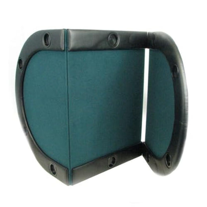 Foldable Poker Table Top - Water-Resistant Folding Mat with Cupholders and Padded Edges - Seats up to 10 People by Trademark Poker (Green)