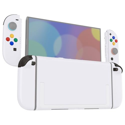 eXtremeRate DIY Replacement Shell Buttons for Nintendo Switch 2, Custom Full Set Rear Back Plate Controller Housing with Buttons for Switch 2 Handheld Console & Joycon 2 - Deluxe Version - White - color: White