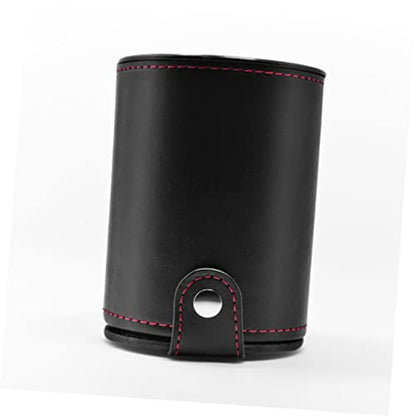 Toyvian 2pcs Cup for Ktv Bar Silent Dice Shaking Container Pu Storage for Game Parties