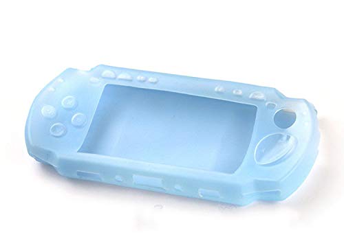 Protective Soft Rubber Silicone Skin Case Cover for PSP 1000 1001 (Light Blue) - color: Light Blue