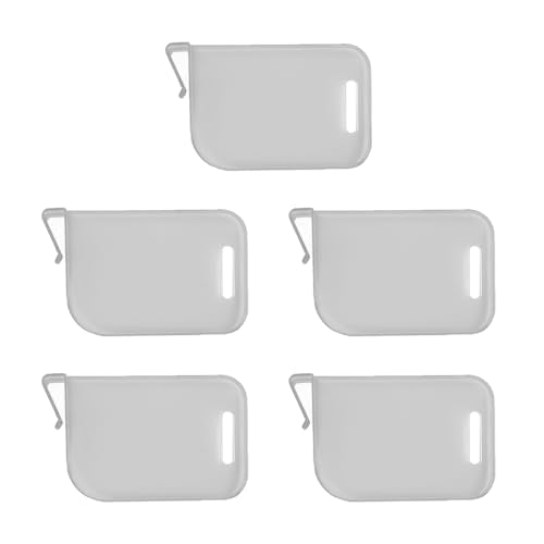 5pieces Trading Card Box Baffle Clip Card Storage Partition Board Card Box Divider Clapboard - color: Gray