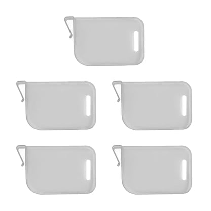 5pieces Trading Card Box Baffle Clip Card Storage Partition Board Card Box Divider Clapboard - color: Gray
