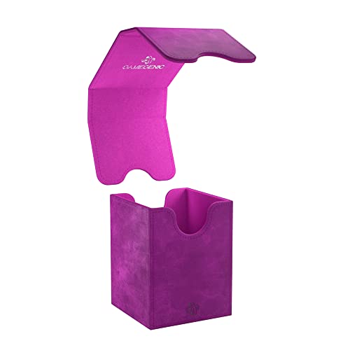 GameGenic Deck Box – Squire XL Purple 100CT – Durable and Sturdy TCG, OCG, CCG Card Storage – Compatible with Pokemon, Yugioh, Commander, and MTG Magic: The Gathering Cards - color: Purple