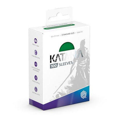 Ultimate Guard Katana Card Sleeves: 100 Standard Size TCG Sleeves, 66 x 91mm, Jade Garden Back, Tournament Quality, No PVC & Acid-Free, High Clarity - color: Jade Garden, size: Standard Size (66 x 91mm)