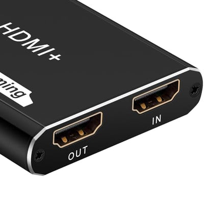 Wiistar Audio Video Capture Card 1080P60fps USB3.0 HDMI Video Recording | Support YUY2 4K30Hz HDMI Loopout with Microphone for Game Recording Live Streaming Compatible with Windows Mac OS System