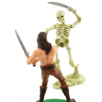 Safari Ltd. Heroes and Monsters Designer TOOB - 6 Mini Fantasy Figurines - Fantasy Toy Set for Boys, Girls, and Kids Ages 3+