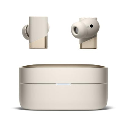 Status Pro X Wireless Earbuds, Triple Speaker Driver, Hi-Res Audio with LDAC, 52dB ANC, 6 Beamforming Mics with VoiceLoom AI for Clearest Calls (Moonbeam) - color: Moonbeam