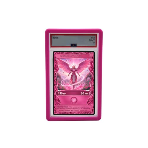 PSA Slab Guard Bumper for Standard PSA Graded Cards | Strong TPU, Exact Fit, Snap Tight Protection | Shock Absorption | Matte Finish PSA Slab Guard Protector (Pink) - color: Pink