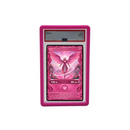 PSA Slab Guard Bumper for Standard PSA Graded Cards | Strong TPU, Exact Fit, Snap Tight Protection | Shock Absorption | Matte Finish PSA Slab Guard Protector (Pink) - color: Pink