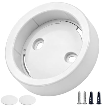 Remote Controller Holder for Hunter Douglas PowerView Gen 2 & Gen 3, Pebble Remote Wall Mount Bracket Station with Adhesive Strip and Screw, White - color: White
