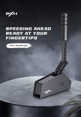 PXN HBS PC Handbrake,16Bit Hall Sensor Linear Sim Handbrake Racing Games Compatible V99 V10 V12 Logitech G25 G27 G29 G920 G923 /T500 T300 usb Handbrake （only for pc）