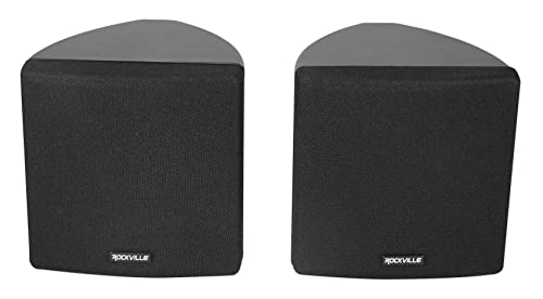 Rockville Commercial Audio Bundle 3.5" Swivel Wall Mount Speakers