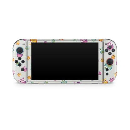 Glossy Glitter Gaming Skin Compatible with Nintendo Switch 2 Console Only - Owls - Premium 3M Vinyl Protective Wrap Decal Cover - Easy to Apply | Crafted in The USA by MightySkins - color: Owls, size: Switch 2 Console Skin Only, style: Glossy Glitter Fini