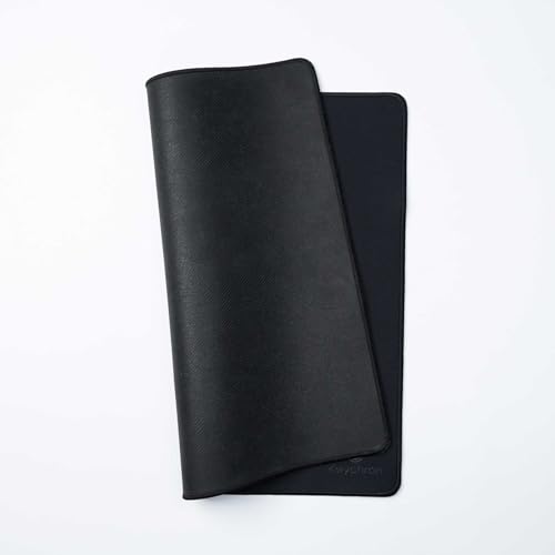 Keychron Large Gaming Mouse Pad 17.7 × 15.7 inch (450 × 400 mm), Ample Space for Mouse Movement, Smooth Micro-Weave Surface for Optical Mice, Non-Slip Rubber Base, Stitched Edges - Black - size: 15.8L x 15.8W inches