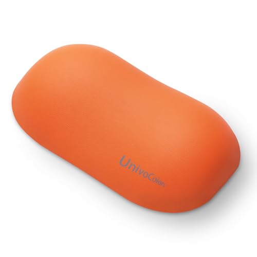 UnivoColors Design-Wave Wrist Rest, Artificial Sheepskin+Memory Foam+Ergonomic+Anti-Slip Gel, Resilience Support during Work and Gaming,Mouse Accessory,Tangerine - color: Wr_tangerine, style: Wrist Rest