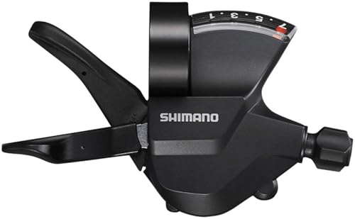 Shimano Shift Lever, SL-M315-7R, Right, 7-Speed RAPIDFIRE Plus, W/Optical Gear Display | bike-shift-levers - size: 7 Speed Right