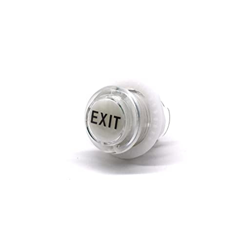 Arcity 4 Pcs/Lot 24mm Arcade LED Push Buttons Illuminated Start Select Coin Exit Lit with Microswitch for Arcade Machine Games Console Parts 5V White New - color: START SELECT COIN EXIT