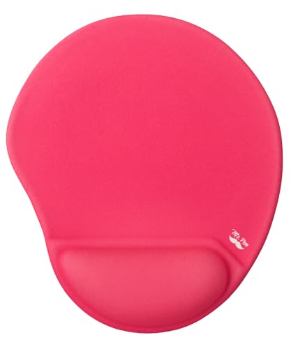 Mr. Pen- Ergonomic Mouse Pad with Wrist Rest | Red Breathable Fabric with Memory Foam Cushion, Non-Slip Rubber Base, Gel Mouse Pad with Wrist Support - color: Red