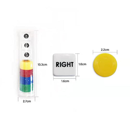 Left Right Center dice Game Set Bundle (4 Pack) - color: 4 Pack