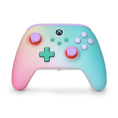 PowerA Advantage Wireless Controller for XBOX Series X|S - Beach Vibes, Officially Licensed, Hall Effects to prevent stick drift, Bluetooth Compatible, 1000Hz Polling Rate, Cloud Gaming Controller