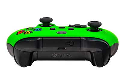 Xbox One Series X S Custom Soft Touch Controller - Soft Touch Feel, Added Grip, Neon Green Color - Compatible with Xbox One, Series X, Series S - color: GREEN XS