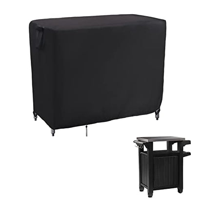 Kingling Prep Table Cover for Keter Unity Table 30''L x 24''W x 35''H | Waterproof Outdoor Stainless Steel Table Cover Protection 30 Inch for Patio Metal Grill Work Table/Cart