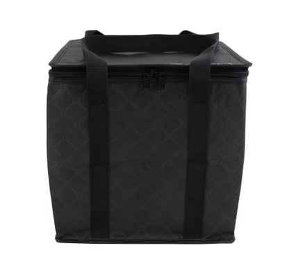 Allplay Lightweight Board Game Bag, Black | Dual Layer Non-Woven Fabric, Carrying Handle, Zippered Lid, Water Resistant - color: Black