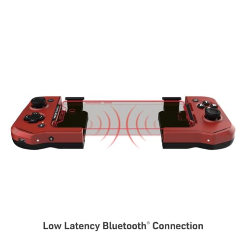 Turtle Beach Atom Mobile Game Controller with Bluetooth for Cloud Gaming on Android Mobile Devices with Compact Shape, Console Style Controls & Low Latency Bluetooth - Red - color: Red