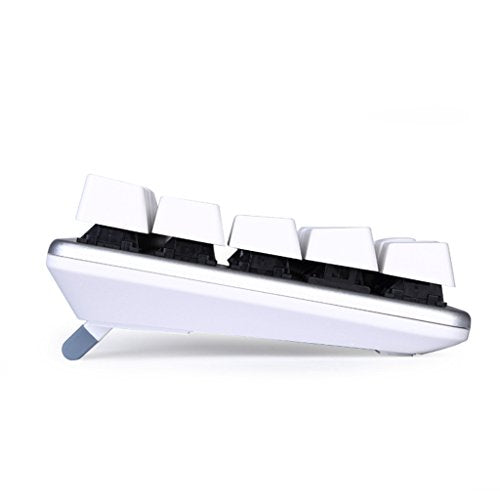 Qisan Happy Deals 10% Discount Off Mechanical Keyboard Gaming Keyboard Blue Switch 68-Keys Mini Design (60%) Gaming Wired Keyboard White Silver Magicforce - color: Blue Switch White Silver Color