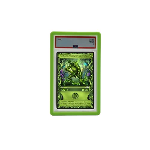 PSA Slab Guard Bumper for Standard PSA Graded Cards | Strong TPU, Exact Fit, Snap Tight Protection | Shock Absorption | Matte Finish PSA Slab Guard Protector (Lime Green) - color: Lime Green