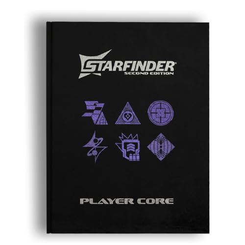 Starfinder Player Core Special Edition - Complete Rulebook, 10 Ancestries, 6 Classes - Tabletop RPG - Limited Deluxe Faux Leather Hardcover with Metallic Deboss and Bound-in Ribbon Bookmark