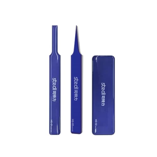 stedi Hobby Model Polishing Tools 3 PCS, Precision Glass Polishing Files #600-800 Grits, Anti-Slip Comfortable Grip for Gundam, Scale Military Model, 3D Resin Parts - style: 3PCS #600-800 Grits