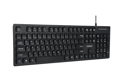 Lenovo 305 Wired USB-C Keyboard with Numeric Keypad, Full Size Keyboard, Slim Design, Black, USB-C Connectivity, Dedicated Function & AI Keys, for Gaming PC, Laptop, Desktop, Tablet, Home Office - style: 305 USB C - Keyboard