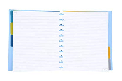 Talia Discbound Notebooks, Planner, Customizable, (Arctic Ice w/Arctic Ice Discs, Letter (8.5in x 11in)) - color: Arctic Ice W/Arctic Ice Discs, size: Letter (8.5in x 11in)