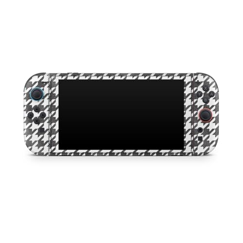 Glossy Glitter Gaming Skin Compatible with Nintendo Switch 2 Console Only - Houndstooth - Premium 3M Vinyl Protective Wrap Decal Cover - Easy to Apply | Crafted in The USA by MightySkins - color: Houndstooth, size: Switch 2 Console Skin Only, style: Gloss