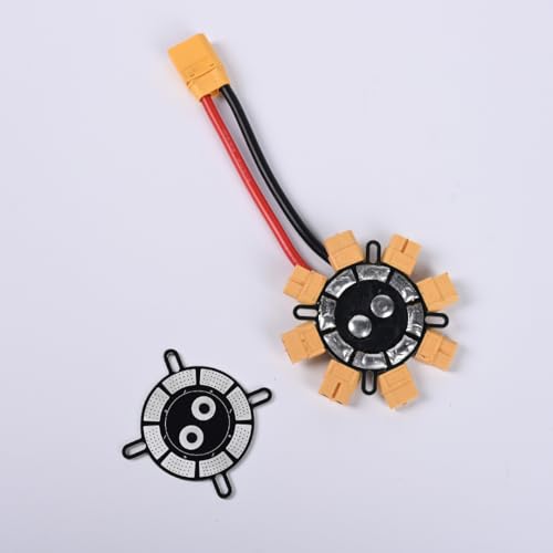 200A Power Distribution Board for Drone PDB with XT60/XT90/AS150 Input 8PCS ESC XT60 Outputs M3 Mounting Compact 50mm Power Hub for FPV Quadcopter Hexacopter (XT90Input PDB 8-in-1) - size: XT90Input PDB 8-in-1
