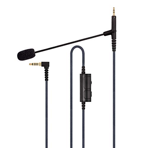 Boom Microphone Cable - Boompro Gaming Mic Compatible with Sennheiser HD598, HD598Cs, HD560s, HD598SE, HD620S, HD400PRO, HD599 Headphones - Xbox One PlayStation PS4 Controller, PC(150CM) - color: Black