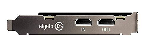 Elgato Game Capture 4K60 Pro - 4K 60fps capture card with ultra-low latency technology for recording PS4 Pro and Xbox One X gameplay, PCIe x4, Black