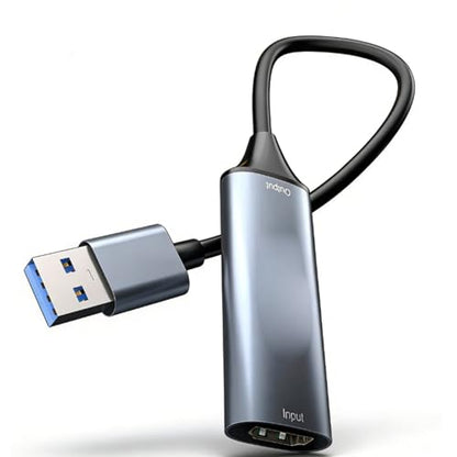 4K Video Capture Card, HDMI to USB3.0 with 1080P 60Hz Output, No External Power Needed, for Gaming Live Streaming Recording