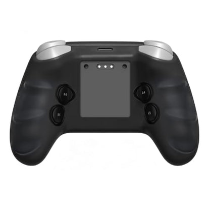 High-Elastic Silicone Protective Case for Steam Controller 2026 Anti-Slip Skin-Friendly Dustproof Anti-Scratch Shock-Absorbing Impact-Resistant Washable Full Cover Shell with 2 Joystick Caps (White) - color: White