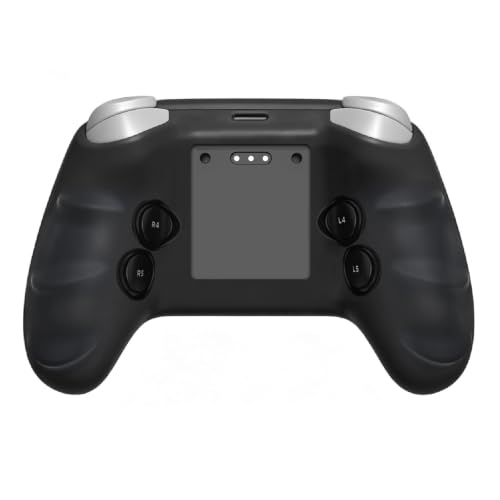 High-Elastic Silicone Protective Case for Steam Controller 2026 Anti-Slip Skin-Friendly Dustproof Anti-Scratch Shock-Absorbing Impact-Resistant Washable Full Cover Shell with 2 Joystick Caps (Clear) - color: Clear