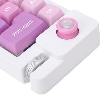 Fabater Mechanical Number Pad, Wired USB Numeric Keypad with 12 RGB LED Backlight and Joystick Roller, 12 Keys Macro Keyboard for Laptop PC Gaming, Numpad for Laptop Computer (Purple) - color: Purple