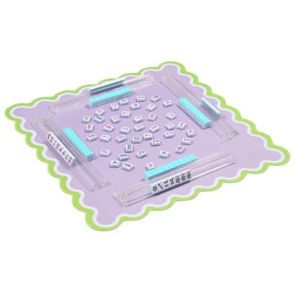 TIASUSAN Purple Mahjong Mat (31.5” x 31.5”) with Black Carrying Bag, Noise-Reducing Mahjong Mat for Table - color: Purple