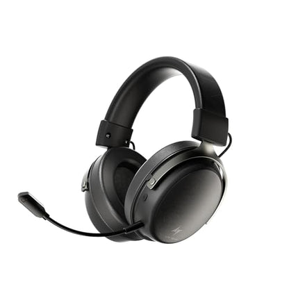 ATK N9 Gaming Headset for Xbox Series X|S, PS5, PC & Switch, Stereo Gaming Headphones with Detachable Noise-Canceling Mic,3.5MM Wired/2.4G/Bluetooth (N9 Pro/Black)