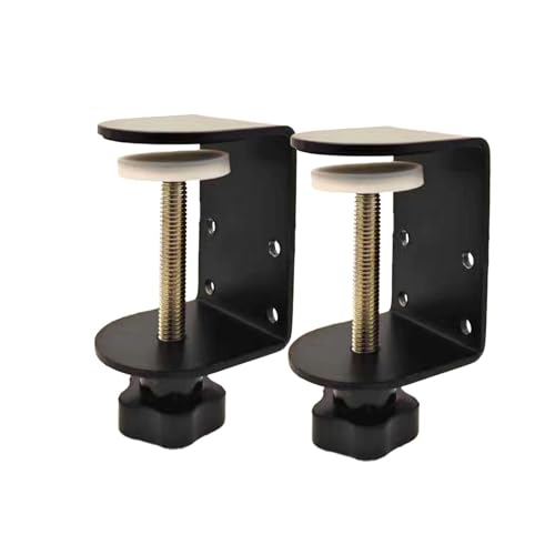 Small C Clamps 2 Inch with 4 Small Holes in the Back, 2-Pack Adjustable Desk C-Clamp for Range 0.39"~2", Versatile Clamp for Brake, Parts Assembly, Fastening, Welding, Woodwork, Metal Work - size: 2 in, style: 2-Pack