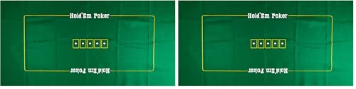 Poker Table Game Mat Layout - 36" x 72" Rectangle Las Vegas Style Green Casino Felts Table Top Cover, Great for Poker Game Night Events Theme Party Fundraisers & Gatherings (Pack of 2) - size: 36" x 72" (Pack of 2), style: Texas Holdem