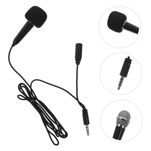 VICASKY 1set Portable Microphone Professional Tiny Mic for Karaoke Vlogging and Lightweight Design Easy to Carry for Smartphones and Laptops for Outdoor Use
