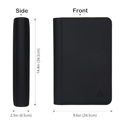 PSA Slab Binder, Holds 40 PSA-Sized Graded Card Slabs | Stores 40 PSA-sized slabs with 4-pocket top-loading pages and included sleeves for graded card protection.